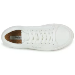 Chaussures Femme Pepe Jeans - ADAMS MATCH Blanc -France CHAUSSURES DE SPORT Soldes Boutique 24121033 500 F