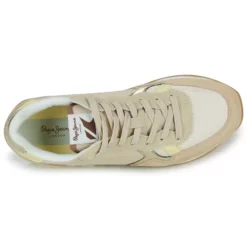 Chaussures Femme Pepe Jeans - BRIT HERITAGE W Beige -France CHAUSSURES DE SPORT Soldes Boutique 24121035 500 F