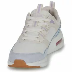 Chaussures Femme Skechers - SKECH-AIR COURT Beige / Bleu -France CHAUSSURES DE SPORT Soldes Boutique 24130934 500 C