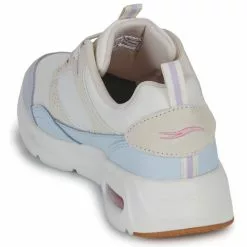 Chaussures Femme Skechers - SKECH-AIR COURT Beige / Bleu -France CHAUSSURES DE SPORT Soldes Boutique 24130934 500 E