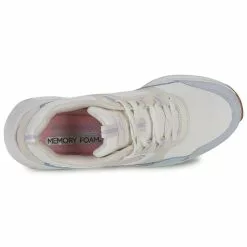 Chaussures Femme Skechers - SKECH-AIR COURT Beige / Bleu -France CHAUSSURES DE SPORT Soldes Boutique 24130934 500 F