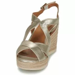 Chaussures Femme Geox - D PONZA Doré -France CHAUSSURES DE SPORT Soldes Boutique 24192200 500 C