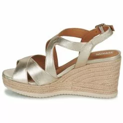 Chaussures Femme Geox - D PONZA Doré -France CHAUSSURES DE SPORT Soldes Boutique 24192200 500 D