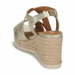 Chaussures Femme Geox - D PONZA Doré -France CHAUSSURES DE SPORT Soldes Boutique 24192200 500 E