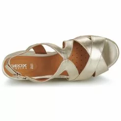 Chaussures Femme Geox - D PONZA Doré -France CHAUSSURES DE SPORT Soldes Boutique 24192200 500 F