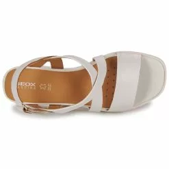 Chaussures Femme Geox - D SPHERICA EC6 Beige -France CHAUSSURES DE SPORT Soldes Boutique 24192209 500 F