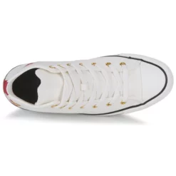 Chaussures Fille Converse - CHUCK TAYLOR ALL STAR HI Blanc / Doré / Rouge -France CHAUSSURES DE SPORT Soldes Boutique 24217080 500 F
