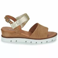 Chaussures Femme Regard - RACHEL V5 CROSTA TAN Marron / Doré -France CHAUSSURES DE SPORT Soldes Boutique 24230245 500 B