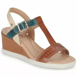 Chaussures Femme Pikolinos - TEULADA Marron / Bleu