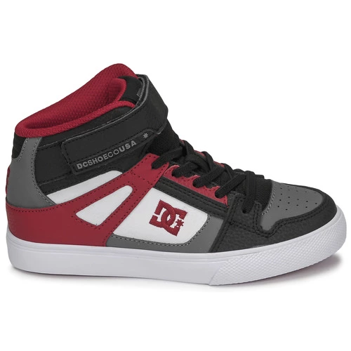 Chaussures Garçon DC Shoes - PURE HIGH-TOP EV Gris / Rouge 4 Chaussures Garçon DC Shoes - PURE HIGH-TOP EV Gris / Rouge – Image 2