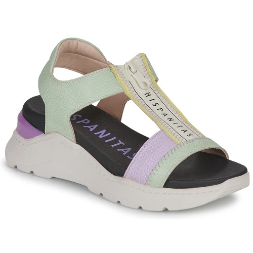 Chaussures Femme Hispanitas - GRAZIA Vert / Violet 3 Chaussures Femme Hispanitas - GRAZIA Vert / Violet