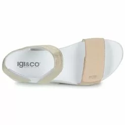 Chaussures Femme IgI&CO - DONNA SINDY Beige / Doré -France CHAUSSURES DE SPORT Soldes Boutique 24342534 500 F