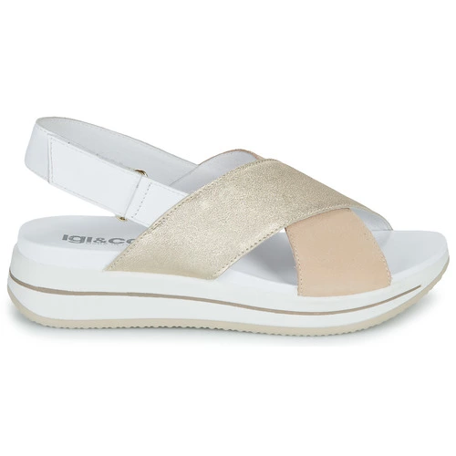 Chaussures Femme IgI&CO - DONNA SINDY Beige / Doré 4 Chaussures Femme IgI&CO - DONNA SINDY Beige / Doré – Image 2