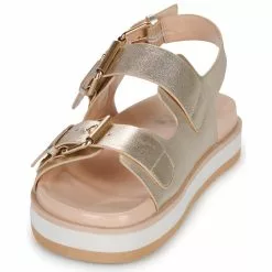 Chaussures Femme No Name - SUN BUCKLE Doré -France CHAUSSURES DE SPORT Soldes Boutique 24350518 500 C