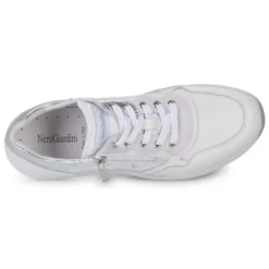 Chaussures Femme NeroGiardini - E306450D-707 Blanc / Argenté -France CHAUSSURES DE SPORT Soldes Boutique 24352974 500 F