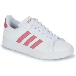 Chaussures Femme Adidas Sportswear - GRAND COURT 2.0 Blanc / Rose