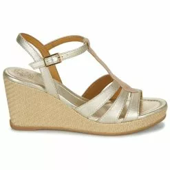 Chaussures Femme Unisa - LATRE Doré / Beige -France CHAUSSURES DE SPORT Soldes Boutique 24682664 500 B