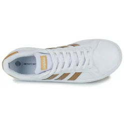 Chaussures Enfant Adidas Sportswear - GRAND COURT 2.0 K Blanc / Doré -France CHAUSSURES DE SPORT Soldes Boutique 24765697 500 F