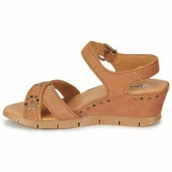 Chaussures Femme Manas - SAMANA Camel -France CHAUSSURES DE SPORT Soldes Boutique 282138 500 D