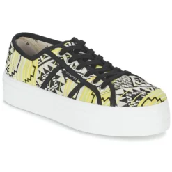 Chaussures Femme Victoria - BASKET ETNICO PLATAFORMA Noir / Jaune