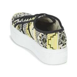Chaussures Femme Victoria - BASKET ETNICO PLATAFORMA Noir / Jaune -France CHAUSSURES DE SPORT Soldes Boutique 2822023 500 E