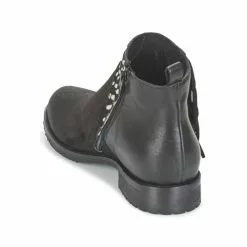 Chaussures Femme Meline - VELOURS NERO PLUME NERO Noir / Blanc -France CHAUSSURES DE SPORT Soldes Boutique 3782778 500 E