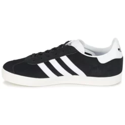 Chaussures Enfant Adidas Originals - GAZELLE J Noir -France CHAUSSURES DE SPORT Soldes Boutique 4727523 500 D