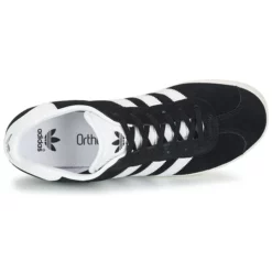 Chaussures Enfant Adidas Originals - GAZELLE J Noir -France CHAUSSURES DE SPORT Soldes Boutique 4727523 500 F