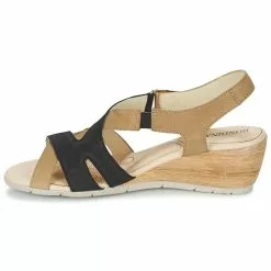 Chaussures Femme Rondinaud - COLAGNE Beige / Noir -France CHAUSSURES DE SPORT Soldes Boutique 4805277 500 D