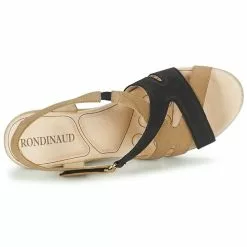 Chaussures Femme Rondinaud - COLAGNE Beige / Noir -France CHAUSSURES DE SPORT Soldes Boutique 4805277 500 F