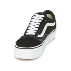 Chaussures Femme Vans - OLD SKOOL PLATFORM Noir / Blanc -France CHAUSSURES DE SPORT Soldes Boutique 4858117 500 C