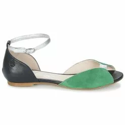 Chaussures Femme Betty London - INALI Noir / Argent / Vert -France CHAUSSURES DE SPORT Soldes Boutique 6965093 500 B