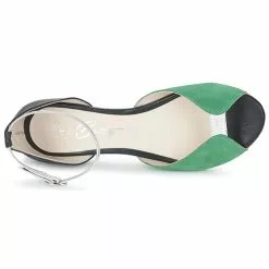Chaussures Femme Betty London - INALI Noir / Argent / Vert -France CHAUSSURES DE SPORT Soldes Boutique 6965093 500 F