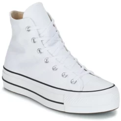 Chaussures Femme Converse - CHUCK TAYLOR ALL STAR LIFT CANVAS HI Blanc