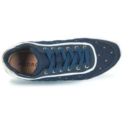 Chaussures Femme André - KINGDOM Bleu -France CHAUSSURES DE SPORT Soldes Boutique 8397360 500 F