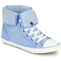 Chaussures Femme André - GIROFLE Blanc / Bleu