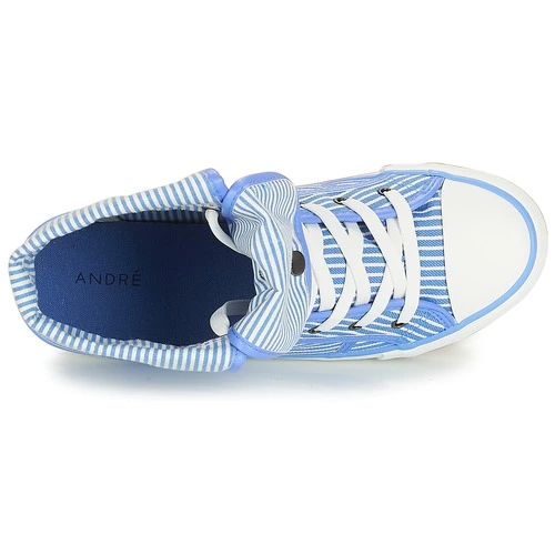 Chaussures Femme André - GIROFLE Blanc / Bleu 8 Chaussures Femme André - GIROFLE Blanc / Bleu – Image 6