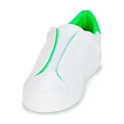 Chaussures Femme KLOM - KISS Blanc / Vert -France CHAUSSURES DE SPORT Soldes Boutique 8932442 500 C