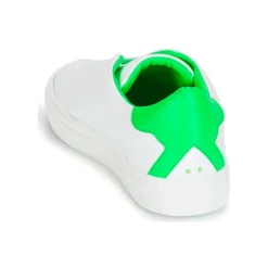 Chaussures Femme KLOM - KISS Blanc / Vert -France CHAUSSURES DE SPORT Soldes Boutique 8932442 500 E