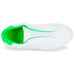 Chaussures Femme KLOM - KISS Blanc / Vert -France CHAUSSURES DE SPORT Soldes Boutique 8932442 500 F