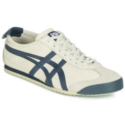 Chaussures Onitsuka Tiger - MEXICO 66 LEATHER Beige / Bleu