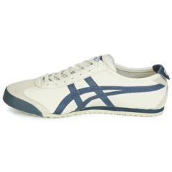 Chaussures Onitsuka Tiger - MEXICO 66 LEATHER Beige / Bleu -France CHAUSSURES DE SPORT Soldes Boutique 9819170 500 D